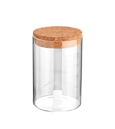 Δοχείο γυαλινό 500ml με καπάκι φελλού Οργάνωση