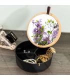 Κουτί Αποθήκευσης Bamboo με καθρέφτη Οργάνωση Μπάνιου