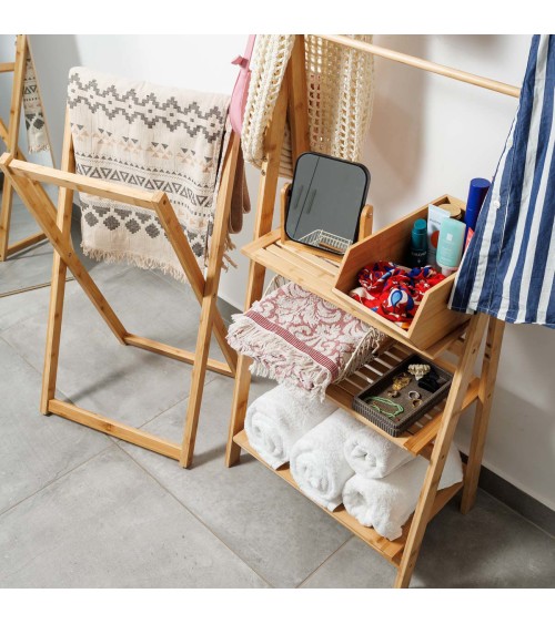 Ραφιέρα δαπέδου Bamboo με 3 ράφια Ραφιέρα δαπέδου Bamboo με 3 ράφια Οργάνωση Μπάνιου