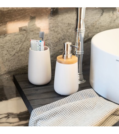 Αντλία σαπουνιού Bamboo Λευκό Αξεσουάρ Μπάνιου