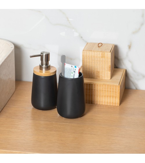 Αντλία σαπουνιού Bamboo Μαύρο Αξεσουάρ Μπάνιου