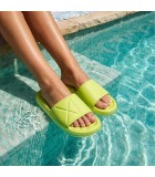 Γυναικεία Slider Lime Παντόφλες θαλάσσης|Σαγιονάρες 