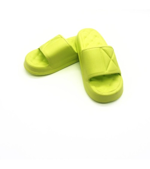 Γυναικεία Slider Lime Γυναικεία Slider Lime Παντόφλες θαλάσσης|Σαγιονάρες
