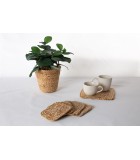 Σουπλά Jute Square (19×19) Bohemian Decor