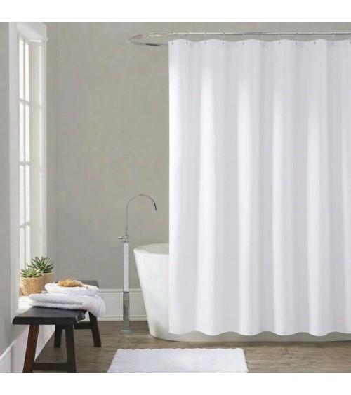 Κουρτίνα Μπάνιου Λευκή 180Χ180 Αξεσουάρ Μπάνιου