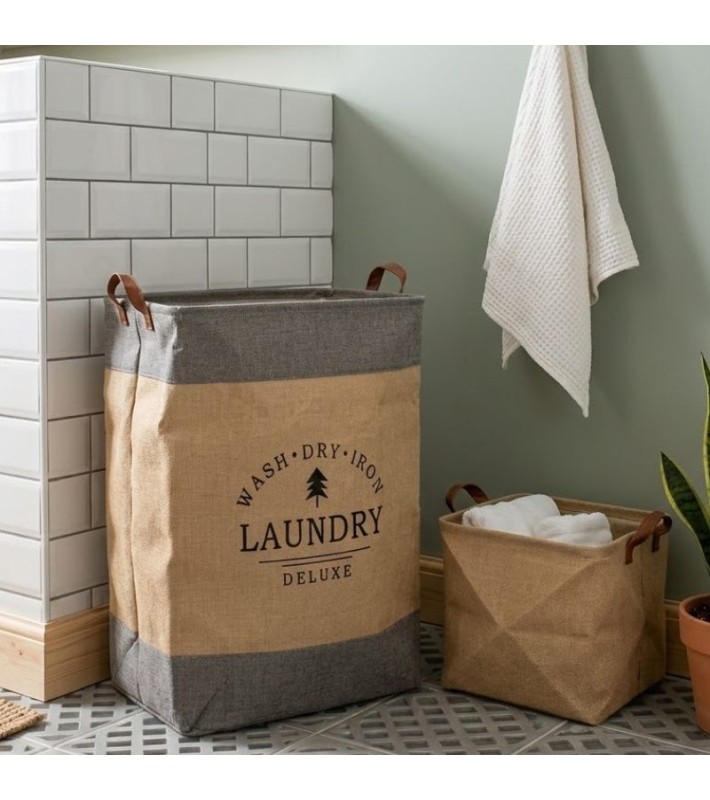 Καλάθι Απλύτων "Laundry Deluxe" 50x30x40 εκ. Εξοπλισμός μπάνιου