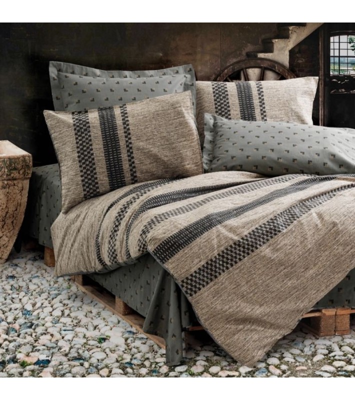 Σετ Παπλωματοθήκη Arlo Cotton Box 4τμχ Διπλή(200x220) Καφέ-Γκρι Σετ Παπλωματοθήκες & Παπλώματα Σετ Παπλωματοθήκη Arlo Cotton Box 4τμχ Διπλή(200x220) Καφέ-Γκρι Σετ Παπλωματοθήκες & Παπλώματα