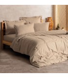 Σετ Παπλωματοθήκη Plaid Cotton Box 3τμχ Μονή(160x220) χρώμα mink Σετ Παπλωματοθήκες & Παπλώματα