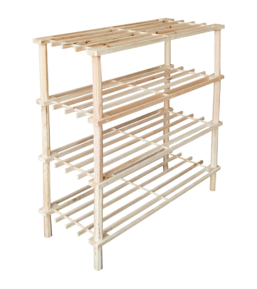 Ξύλινη Ραφιέρα Παπουτσοθήκη με 4 ράφια 63Χ26Χ67 εκ. Παπουτσοθήκες