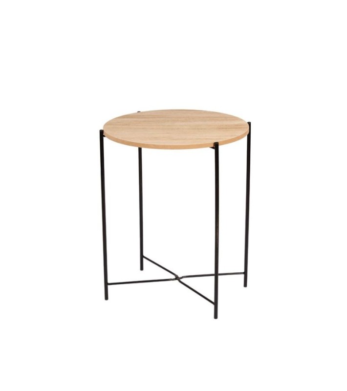 Τραπέζι βοηθητικό από μέταλλο και ξύλο 43x51cm Ραφιέρες-Βιβλιοθήκες Τραπέζι βοηθητικό από μέταλλο και ξύλο 43x51cm Ραφιέρες-Βιβλιοθήκες