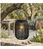 Ηλιακό Φανάρι - Φωτιστικό Δαπέδου Εξωτερικού Χώρου Μεταλλικό Μαύρο 24εκ. Ηλιακά φωτιστικά επιδαπέδια