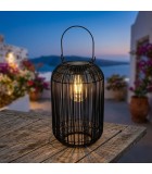 Ηλιακό Φανάρι - Φωτιστικό Δαπέδου Εξωτερικού Χώρου Μεταλλικό Μαύρο 24εκ. Ηλιακά φωτιστικά επιδαπέδια