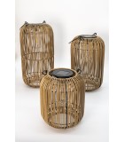 Ηλιακό Φανάρι - Φωτιστικό Δαπέδου Καφέ 32εκ.