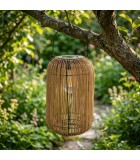 Ηλιακό Φανάρι - Φωτιστικό Δαπέδου Καφέ 32εκ.