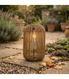 Ηλιακό Φανάρι - Φωτιστικό Δαπέδου Καφέ 32εκ.