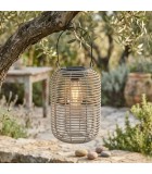 Ηλιακό Φανάρι - Φωτιστικό Δαπέδο Γκρι 24εκ. Ηλιακά φωτιστικά