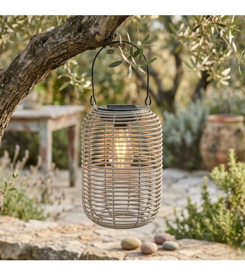 Ηλιακό Φανάρι - Φωτιστικό Δαπέδο Γκρι 24εκ. Ηλιακά φωτιστικά