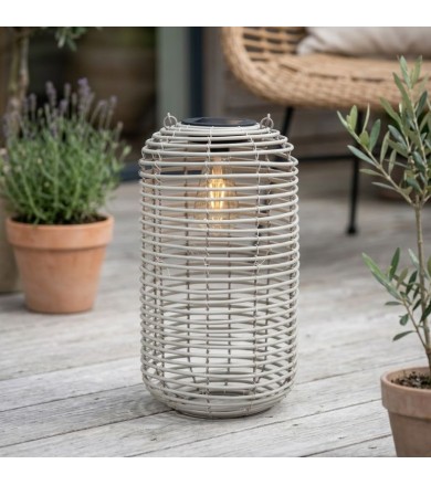 Ηλιακό Φανάρι - Φωτιστικό Δαπέδου Γκρι 32εκ. Ηλιακά φωτιστικά