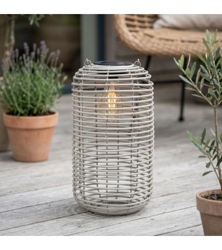 Ηλιακό Φανάρι - Φωτιστικό Δαπέδου Γκρι 32εκ. Ηλιακά φωτιστικά