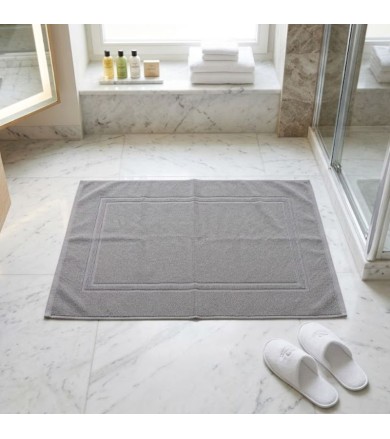 Πατάκι μπάνιου ξενοδοχειακό 100% cotton σχέδιο 650gsm Γκρί 50χ75εκ. Ξενοδοχειακός Εξοπλισμός 