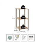 Ραφιέρα δαπέδου - Κομοδίνο ξύλινο - πλαστικό χρώμα φυσικό - μπεζ 37x29x79εκ. Ραφιέρες-Βιβλιοθήκες Ραφιέρα δαπέδου - Κομοδίνο ξύλινο - πλαστικό χρώμα φυσικό - μπεζ 37x29x79εκ. Ραφιέρες-Βιβλιοθήκες