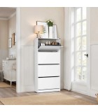 Παπουτσοθήκη Flat Duo 24 ζευγών λευκό 73x26x157εκ. Παπουτσοθήκες Παπουτσοθήκη Flat Duo 24 ζευγών λευκό 73x26x157εκ. Παπουτσοθήκες