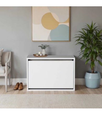 Παπουτσοθήκη μελαμίνης Step 6 ζευγών λευκό 60x30x42εκ.