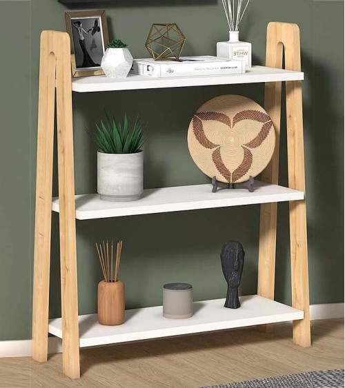 Βιβλιοθήκη Como oak 63x22x80εκ. Ραφιέρες-Βιβλιοθήκες
