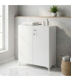 Ντουλάπι με κλειδαριά Cilem χρώμα λευκό 70x32x88εκ Οργάνωση Ντουλάπι με κλειδαριά Cilem χρώμα λευκό 70x32x88εκ Οργάνωση