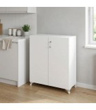 Ντουλάπι με κλειδαριά Cilem χρώμα λευκό 70x32x88εκ Οργάνωση Ντουλάπι με κλειδαριά Cilem χρώμα λευκό 70x32x88εκ Οργάνωση
