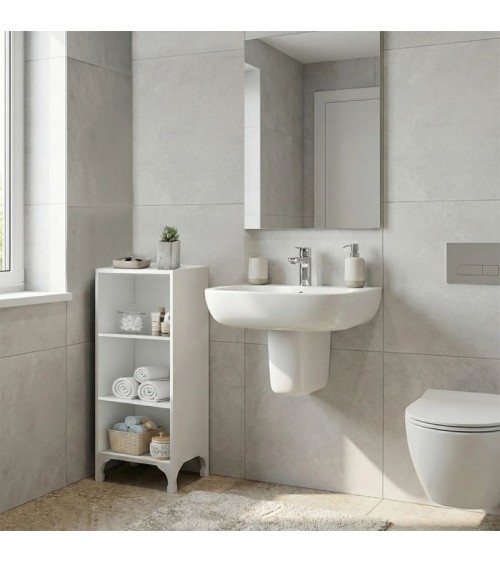 Βιβλιοθήκη-Ραφιέρα Clare χρώμα λευκό 30x20x88εκ Βιβλιοθήκη-Ραφιέρα Clare χρώμα λευκό 30x20x88εκ Ραφιέρες-Βιβλιοθήκες