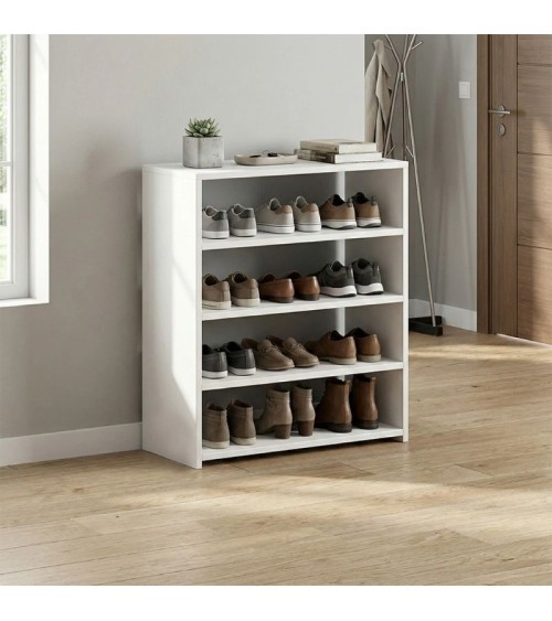 Παπουτσοθήκη Goya χρώμα λευκό 70x30x80εκ Παπουτσοθήκες