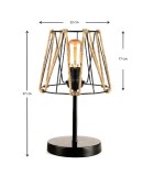 Φωτιστικό επιτραπέζιο Clancy 22x17x37εκ. Επιτραπέζια Φωτιστικά Φωτιστικό επιτραπέζιο Clancy 22x17x37εκ. Επιτραπέζια Φωτιστικά