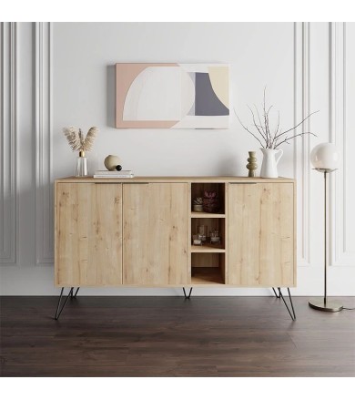 Μπουφές μελαμίνης Clara 142x35,6x83εκ. Νέες Παραλαβές