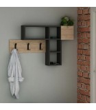 Κρεμάστρα τοίχου Game  ανθρακί 99,5x15x61εκ. Έπιπλα εισόδου