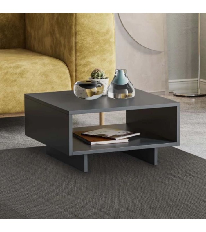 Τραπεζάκι σαλονιού Hola μελαμίνης χρώμα ανθρακί 60x60x32εκ. Τραπεζάκια σαλονιού Τραπεζάκι σαλονιού Hola μελαμίνης χρώμα ανθρακί 60x60x32εκ. Τραπεζάκια σαλονιού