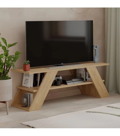 Έπιπλο τηλεόρασης Farfalla sapphire oak 120x33,5x40εκ. Έπιπλα τηλεόρασης