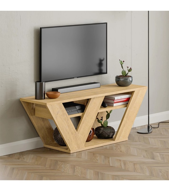 Έπιπλο τηλεόρασης Pipralla sapphire oak 110x30x40εκ. Έπιπλα τηλεόρασης Έπιπλο τηλεόρασης Pipralla sapphire oak 110x30x40εκ. Έπιπλα τηλεόρασης