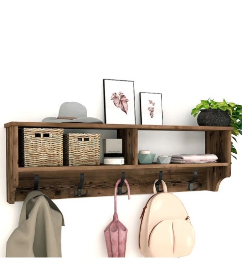 Κρεμάστρα τοίχου Ottila 120x22x37εκ. Έπιπλα εισόδου