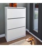 Παπουτσοθήκη Nave 18 ζευγών λευκό 73,6x24x110εκ. Παπουτσοθήκες