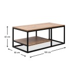 Τραπεζάκι σαλονιού Kane Megapap μεταλλικό - μελαμίνης χρώμα pine oak 106x50x42εκ. Τραπεζάκια σαλονιού Τραπεζάκι σαλονιού Kane Megapap μεταλλικό - μελαμίνης χρώμα pine oak 106x50x42εκ. Τραπεζάκια σαλονιού