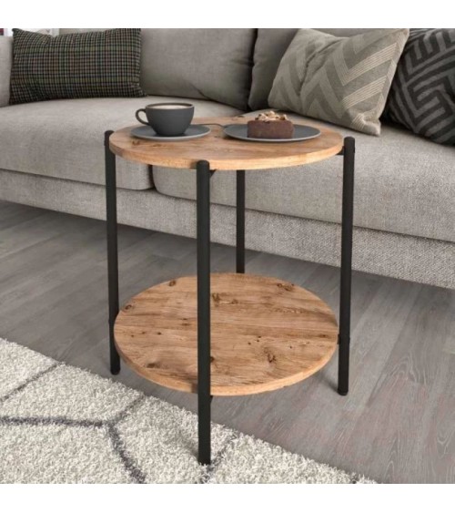 Βοηθητικό τραπεζάκι Argento μεταλλικό μελαμίνης χρώμα pine oak 43x43x60εκ. Βοηθητικό τραπεζάκι Argento μεταλλικό μελαμίνης χρώμα pine oak 43x43x60εκ. Τραπεζάκια σαλονιού