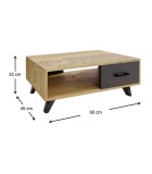 Τραπεζάκι σαλονιού Gilbert sapphire oak - ανθρακί 90x45x35εκ. Τραπεζάκια σαλονιού Τραπεζάκι σαλονιού Gilbert sapphire oak - ανθρακί 90x45x35εκ. Τραπεζάκια σαλονιού