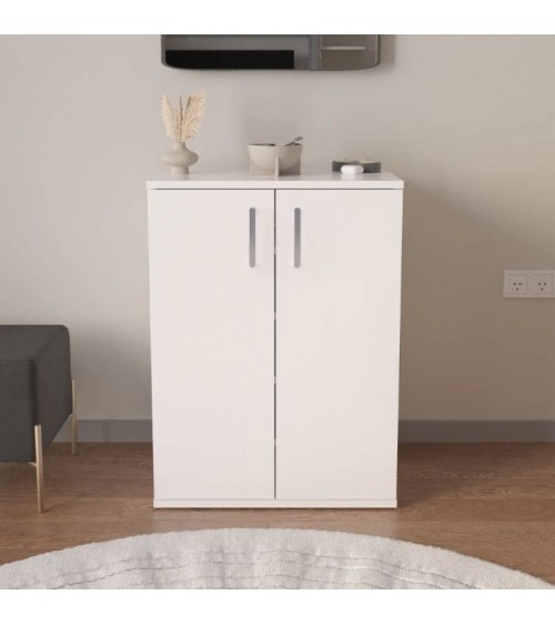 Παπουτσοθήκη - Ντουλάπι Manolo λευκό 60x38x81,4εκ. Παπουτσοθήκες