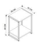 Κομοδίνο Gina sapphire oak - μαύρο 39x30x48εκ. Κομοδίνα & Βοηθητικά Τραπεζάκια Κομοδίνο Gina sapphire oak - μαύρο 39x30x48εκ. Κομοδίνα & Βοηθητικά Τραπεζάκια