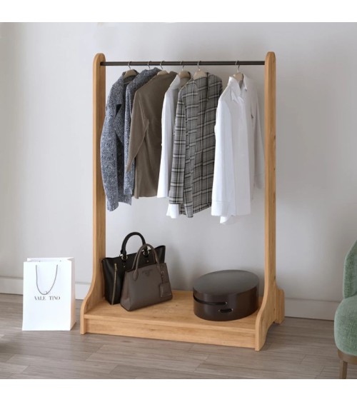 Έπιπλο εισόδου Belgum pine oak 87,3x35x128εκ. Έπιπλα εισόδου