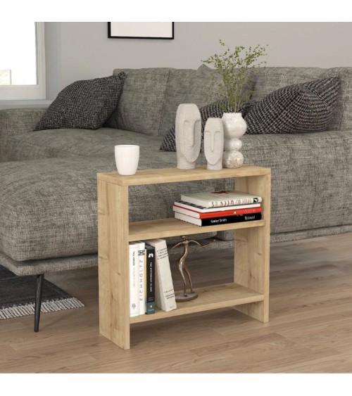 Τραπεζάκι βοηθητικό Silvanus sapphire oak 51x17,5x49εκ. Τραπεζάκια σαλονιού
