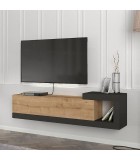 Έπιπλο τηλεόρασης επιτοίχιο Volare sapphire oak - ανθρακί 150x29,6x38,6εκ. Έπιπλα τηλεόρασης Έπιπλο τηλεόρασης επιτοίχιο Volare sapphire oak - ανθρακί 150x29,6x38,6εκ. Έπιπλα τηλεόρασης