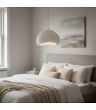 Φωτιστικό οροφής Nua E27 fiberglass μονόφωτο χρώμα λευκό 40x38x120εκ Φωτιστικά κρεμαστά Φωτιστικό οροφής Nua E27 fiberglass μονόφωτο χρώμα λευκό 40x38x120εκ Φωτιστικά κρεμαστά