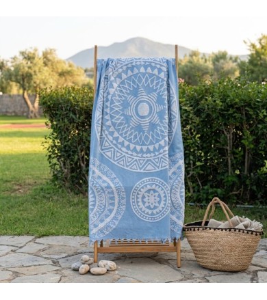 Πετσέτα θαλάσσης "Boho Blue" 642gr